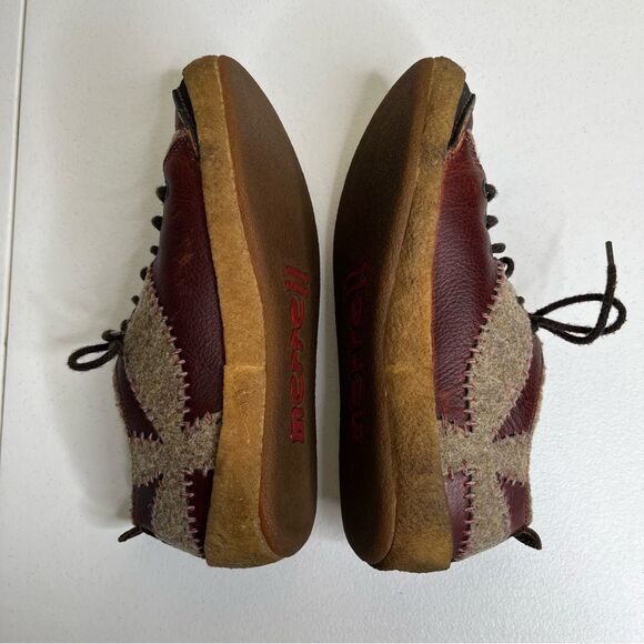 Merrell Milan Autumn Leather Lace Up Felted Wool Round Toe Shoe Women Size 7.5 - Picture 6 of 12